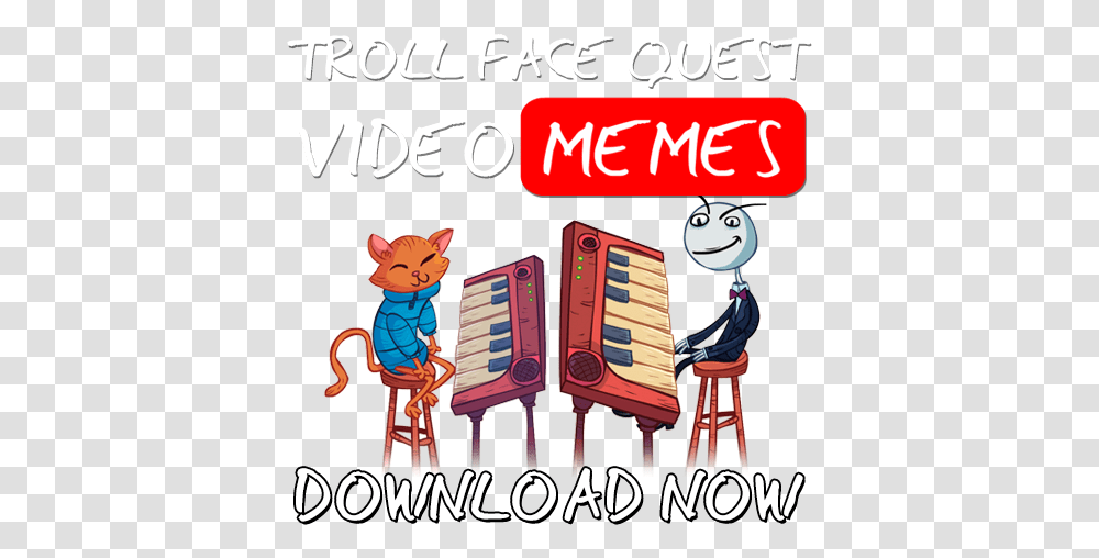 Download Troll Face Quest Video Memes Full Size Image Trollface, Leisure Activities, Advertisement, Poster, Text Transparent Png