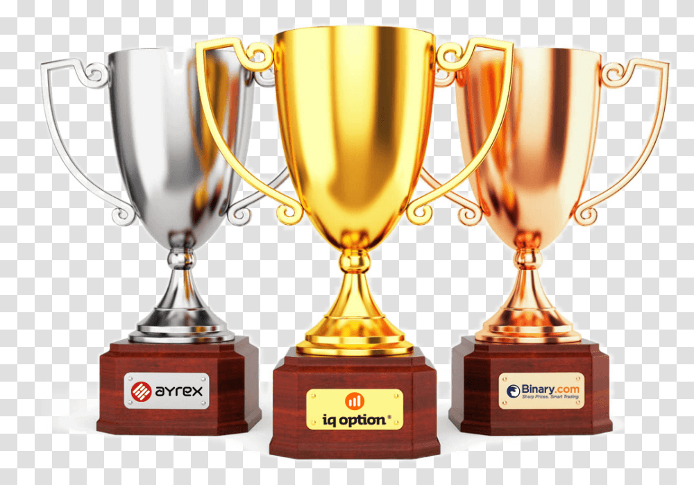 Download Trophy Golden Gold Cup Award Medal Silver Clipart Mesa De Trofeos, Lamp, Mixer, Appliance Transparent Png