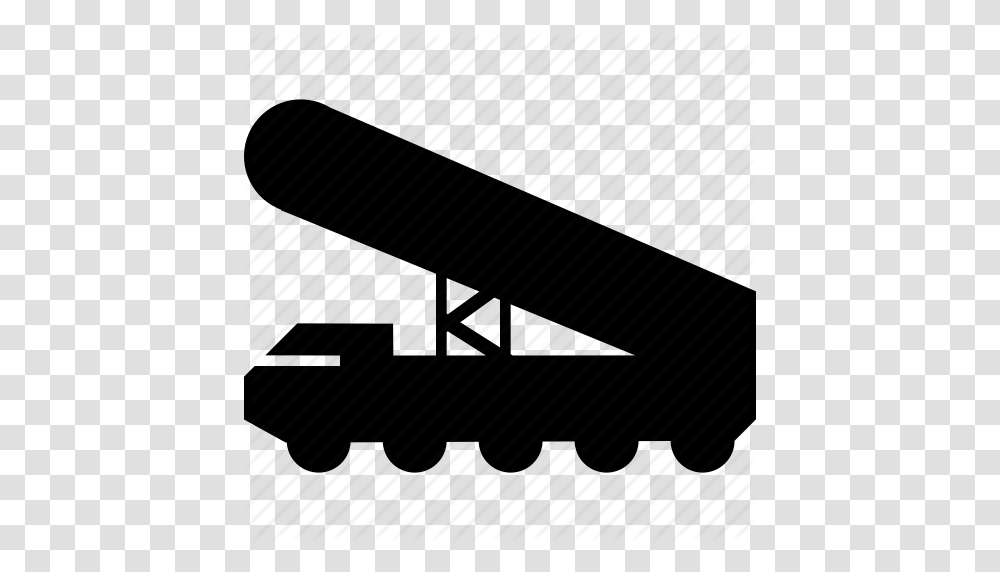 Download Truck Missile Icon Clipart Missile Rocket Launcher Clip, Piano, Leisure Activities, Musical Instrument, Weapon Transparent Png