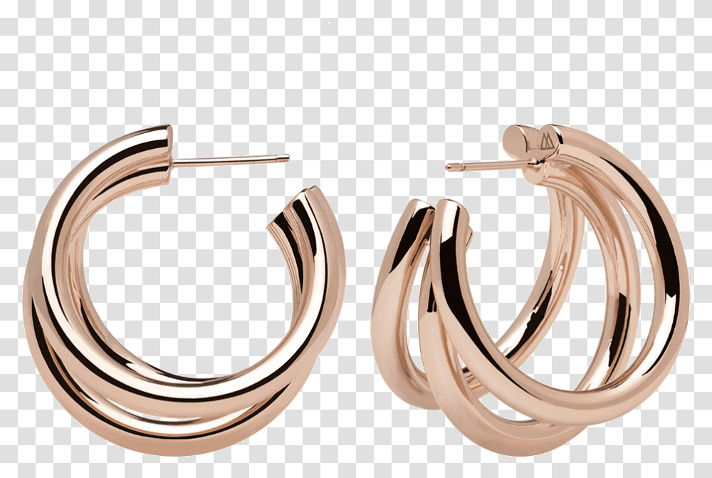 Download True Rose Gold Earrings Earring, Cuff, Horseshoe, Sink Faucet Transparent Png
