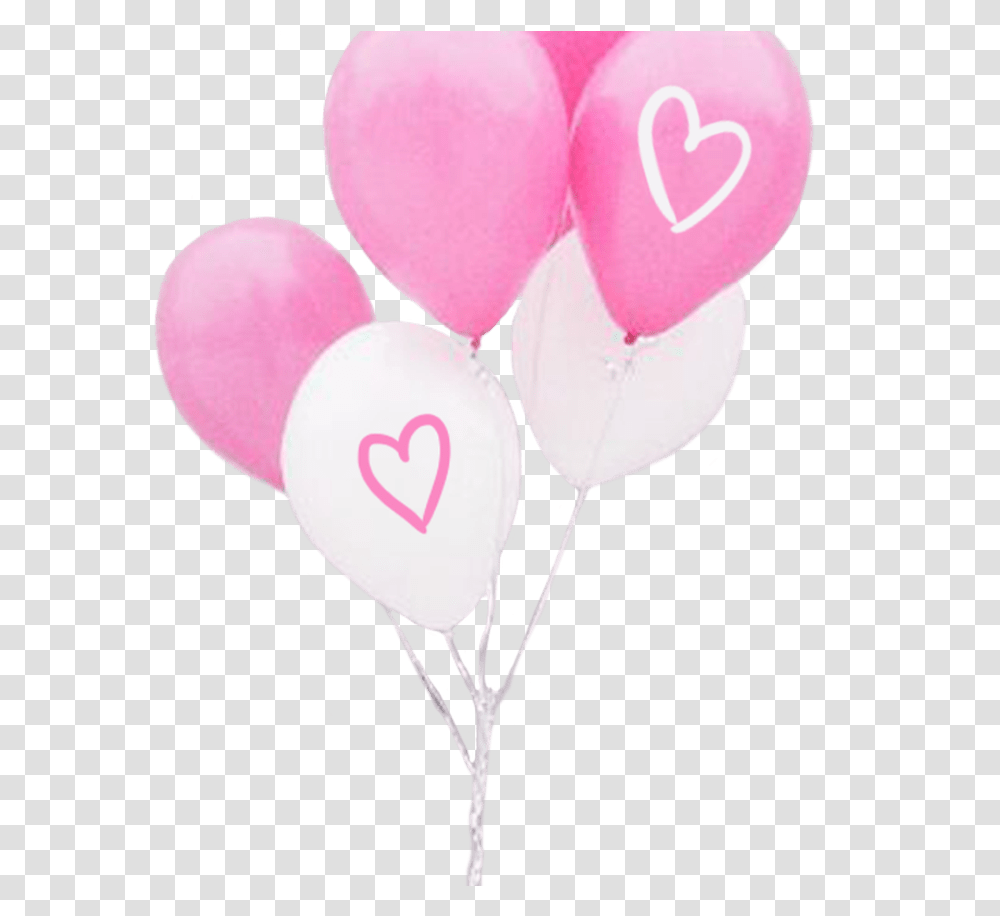 Download Tumblr Cute Pink Dabs Picturesque Globos, Balloon, Heart Transparent Png