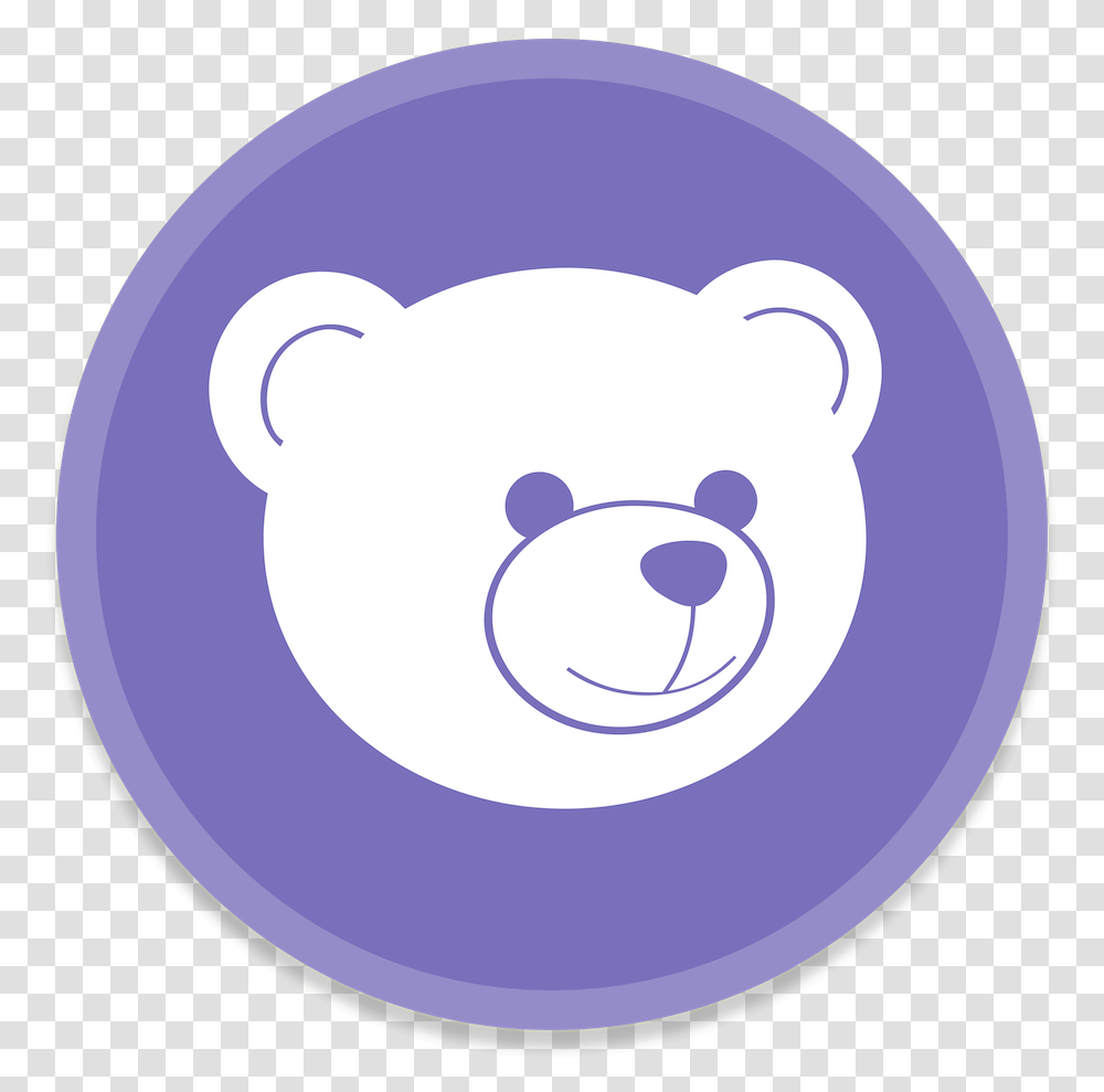 Download Tunnel Bear Icon Discord Logo Purple Teddy Bear Circle, Toy Transparent Png