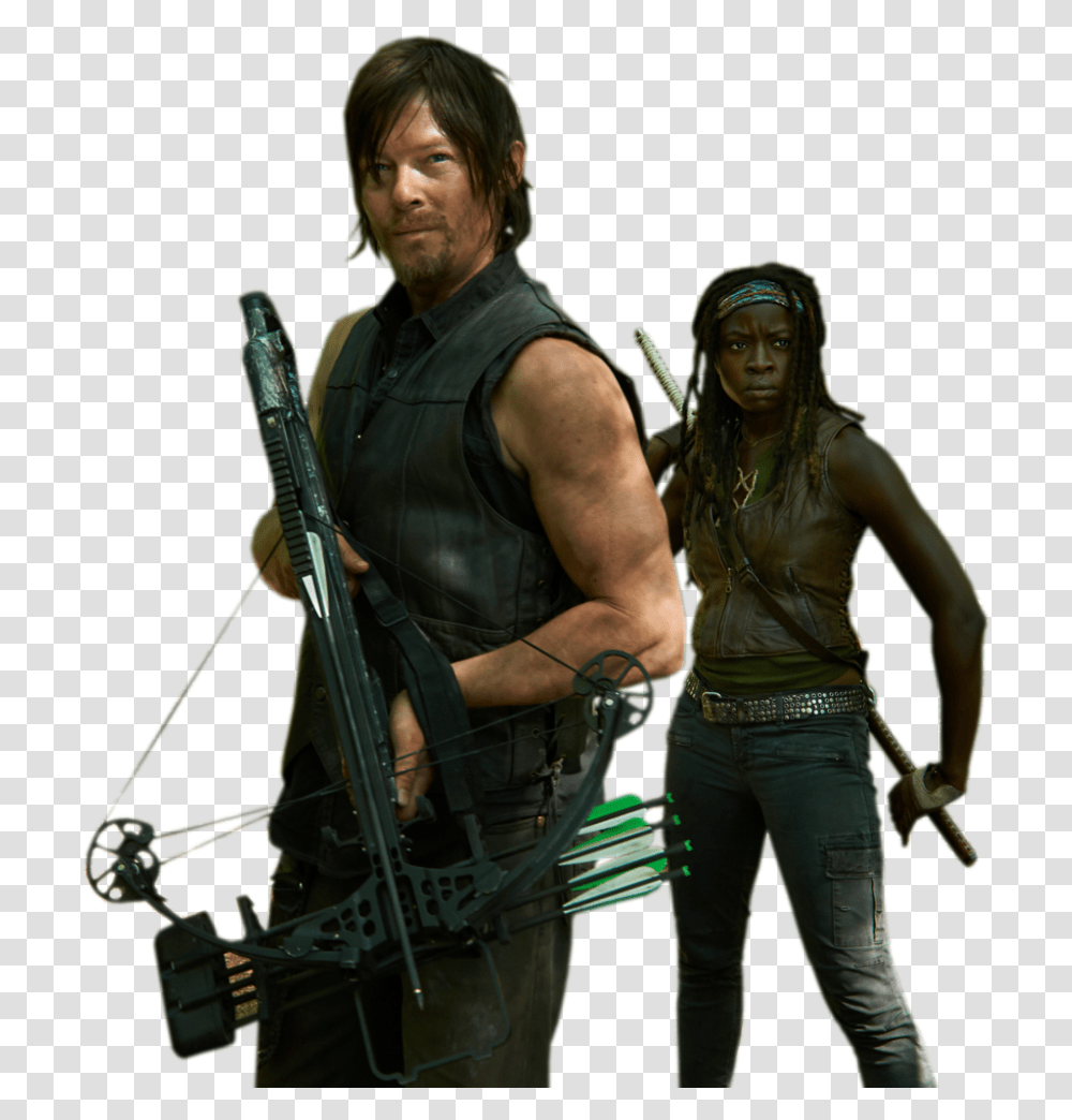 Download Twd 474 Free Daryl The Walking Dead Wallpaper Iphone, Person, Clothing, Face, Crowd Transparent Png