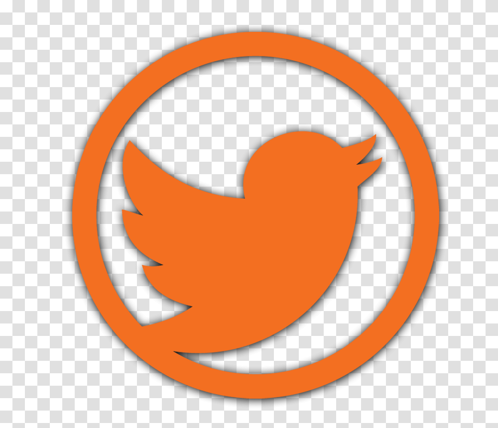 Download Twiiter Orange Logo Images Orange Twitter Polk Bros Park, Symbol, Trademark, Heart, Painting Transparent Png