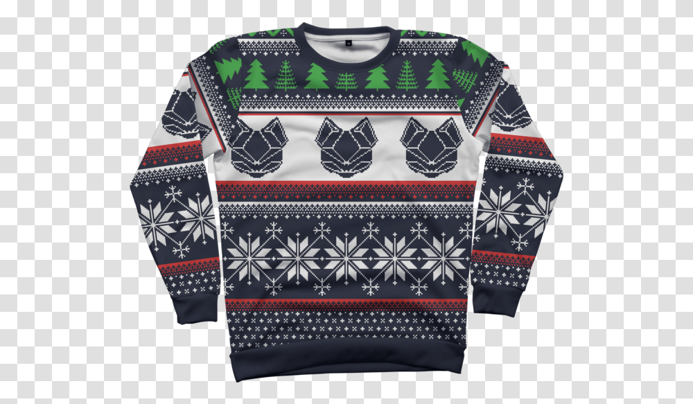 Download Twitch Kittens Ugly Christmas Sweater Evil Ugly Christmas Sweaters Twtich, Clothing, Sweatshirt, Rug, Cardigan Transparent Png