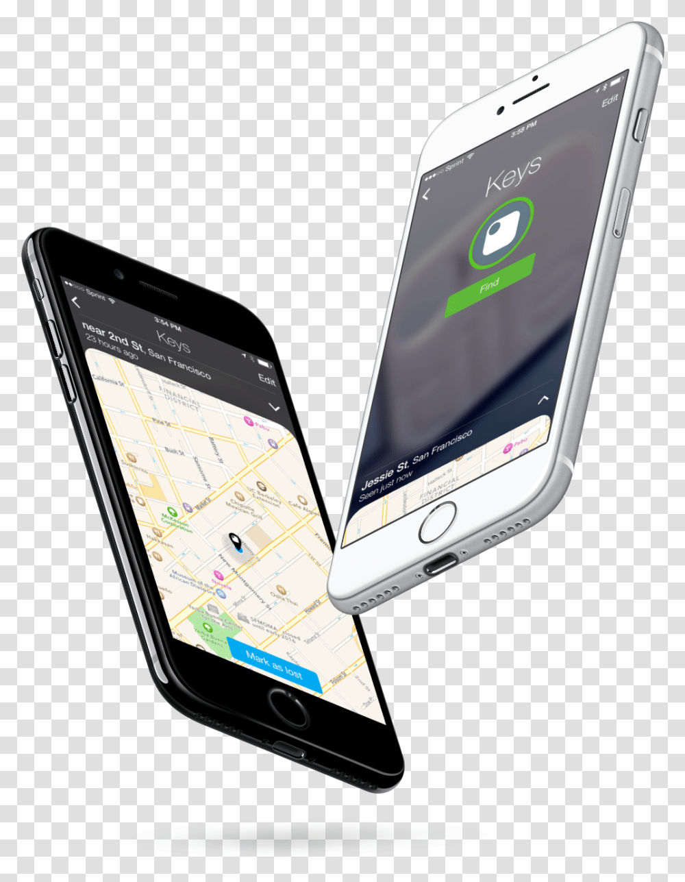 Download Two Iphones Displaying Screens Two Iphones, Mobile Phone, Electronics, Cell Phone Transparent Png