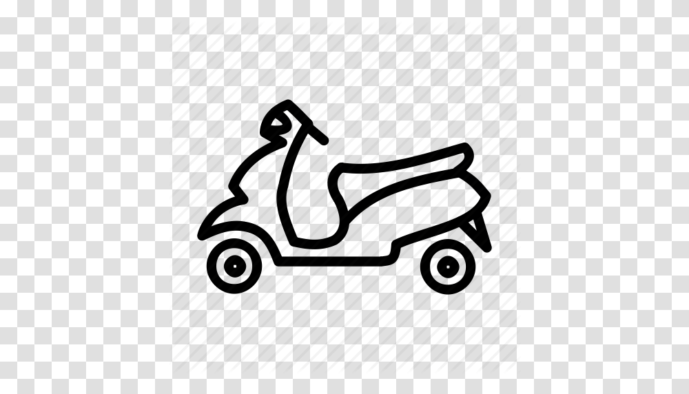 Download Two Wheeler Outline Clipart Two Wheeler Motorcycle Clip, Vehicle, Transportation, Golf Cart, Scooter Transparent Png