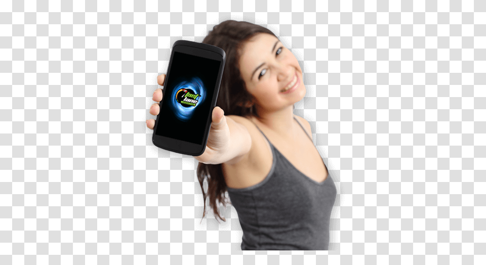 Download Uc Browser Best Brows 348606 Mobile Phone Girl, Electronics, Cell Phone, Person, Human Transparent Png