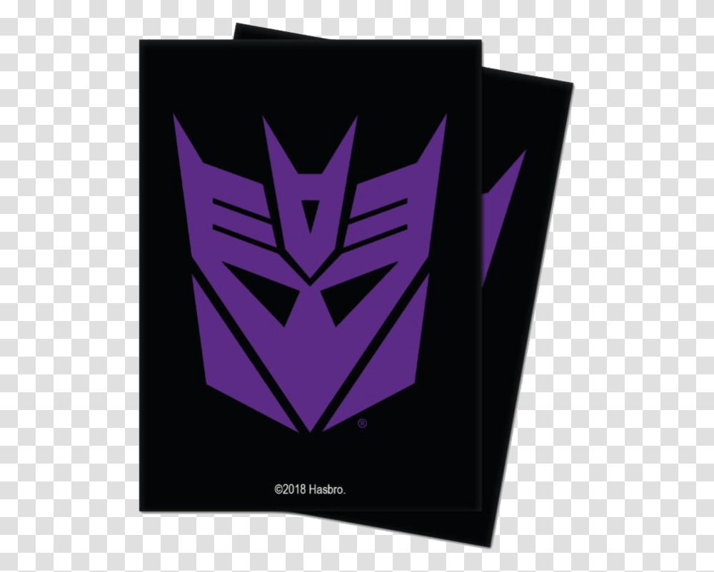 Download Ultra Pro Game Sleeves Transformers Decepticon Transformers Decepticon, Symbol, Purple, Art, Crystal Transparent Png