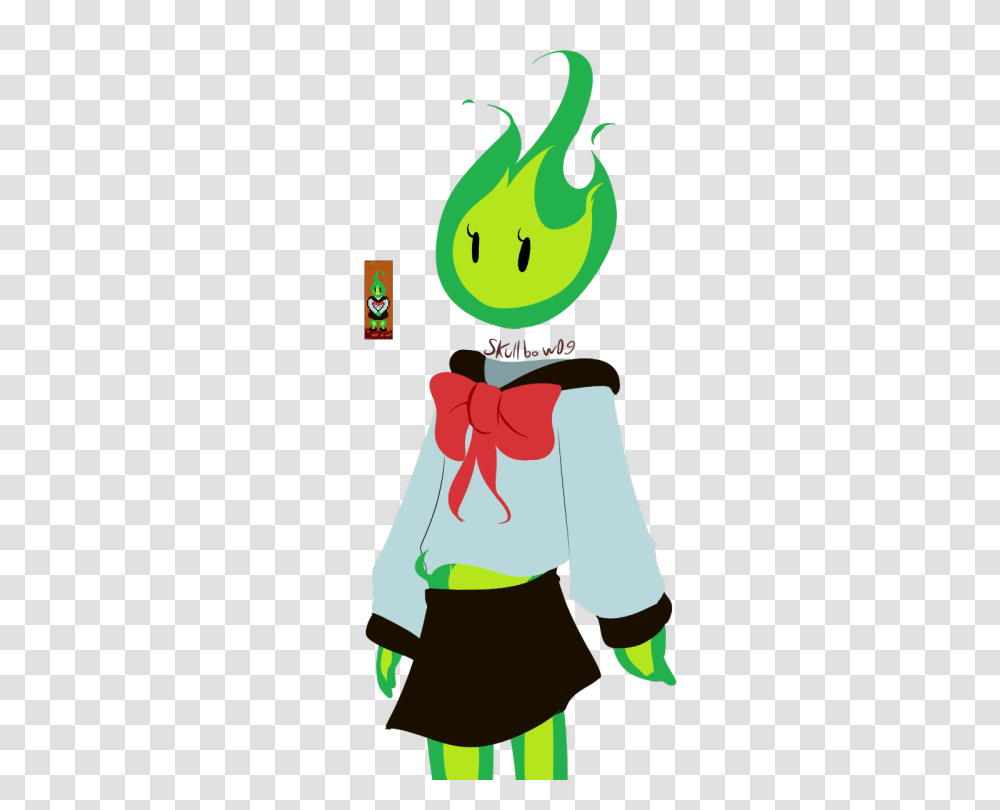 Download Undertale Green Flame Girl, Clothing, Person, Outdoors, People Transparent Png