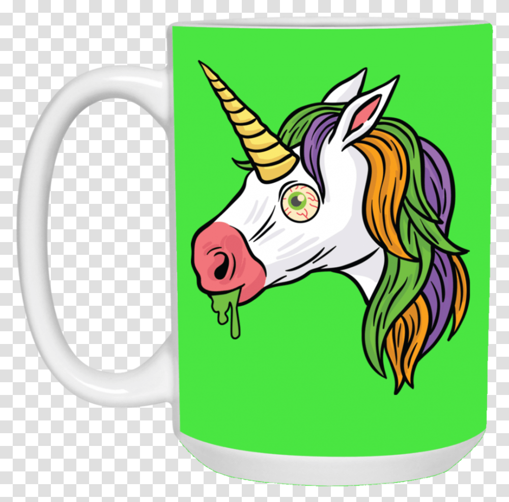 Download Unicorn Clipart Halloween Cafepress Unicorn Unicorn, Coffee Cup, Mammal, Animal Transparent Png