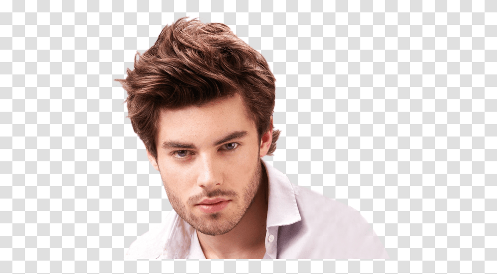 Download Unisex Salon Model Men Real Hairs, Person, Human, Face, Clothing Transparent Png