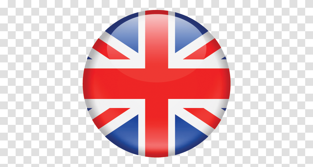 Download United Kingdom Flag Round Full Size Image Union Jack Round, Logo, Symbol, Trademark, Red Cross Transparent Png