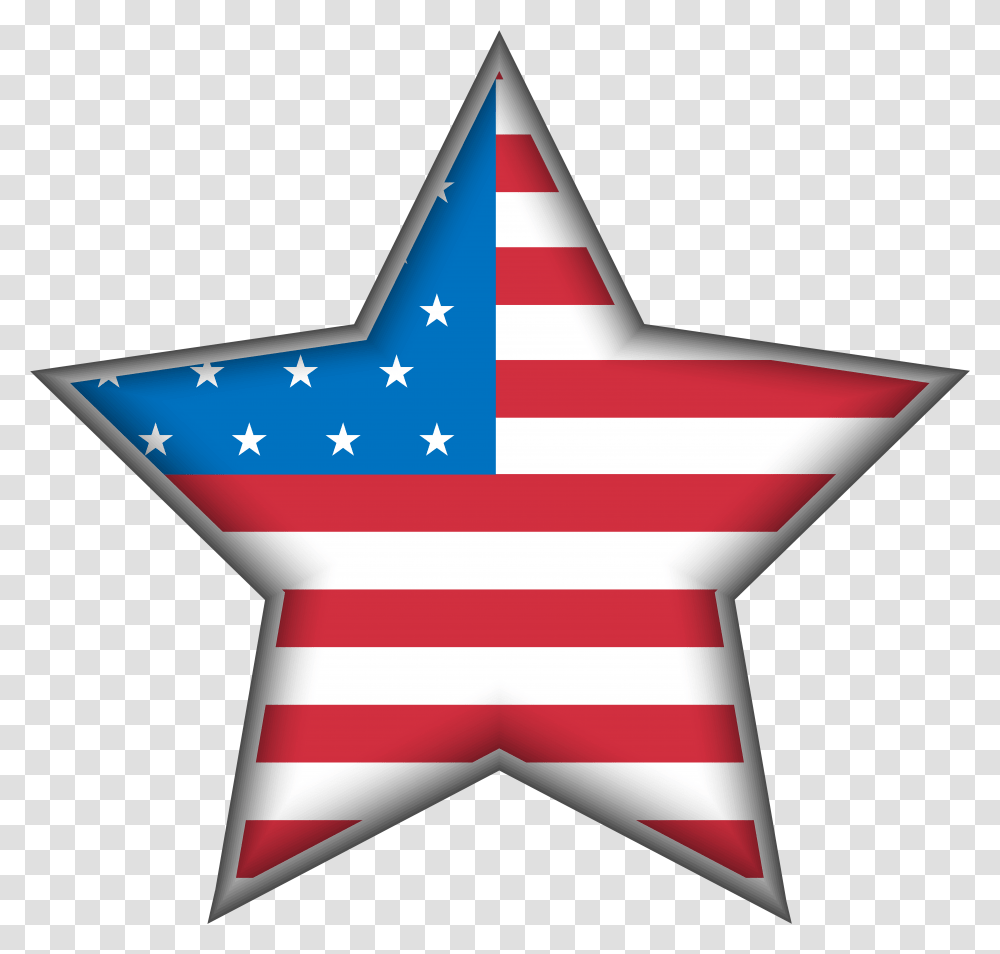 Download United Star Usa States Day Independence Clipart, Symbol, Star Symbol, Flag Transparent Png
