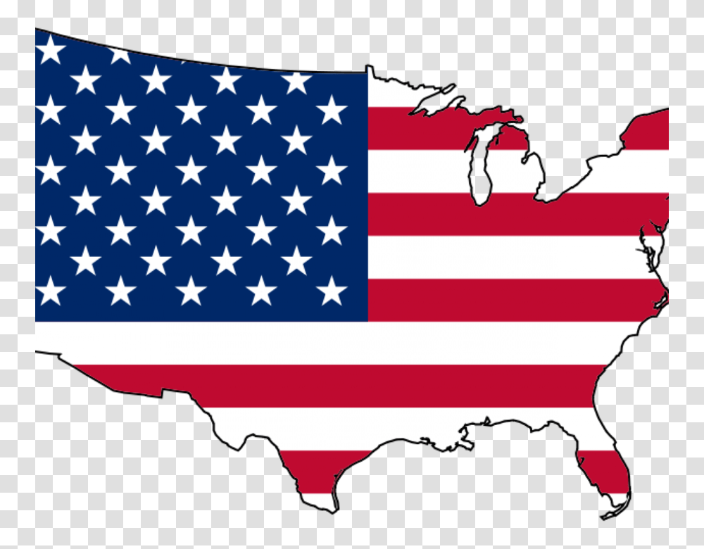 Download Usa Flag Map Clipart United States Of America Flag, Person, Human, American Flag Transparent Png