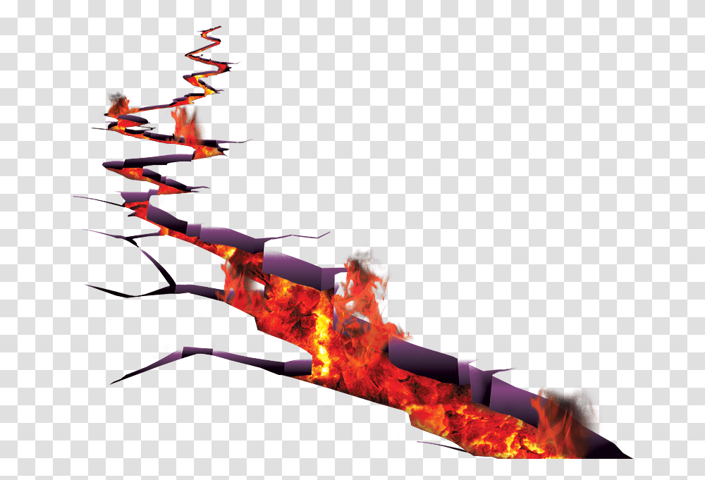 Download V Lava, Mountain, Outdoors, Nature, Bonfire Transparent Png