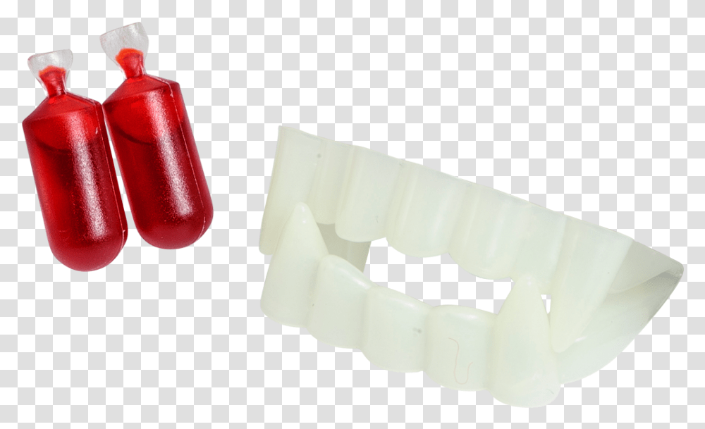Download Vampire Teeth And Fake Blood Large Toothbrush Boxing Glove, Mouth, Lip Transparent Png