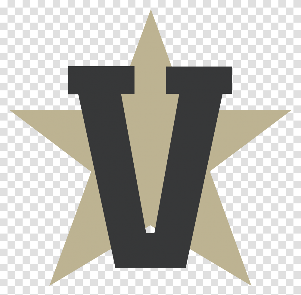 Download Vanderbilt Commodores Logo Vanderbilt Commodores, Cross, Symbol, Star Symbol, Arrow Transparent Png