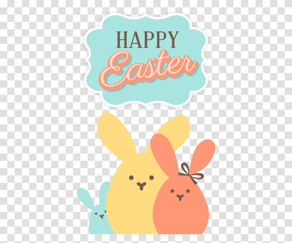 Download Vector Easter Bunny Rabbit Happy Free Clipart Hd Cartoon, Mammal, Animal, Rodent, Snowman Transparent Png