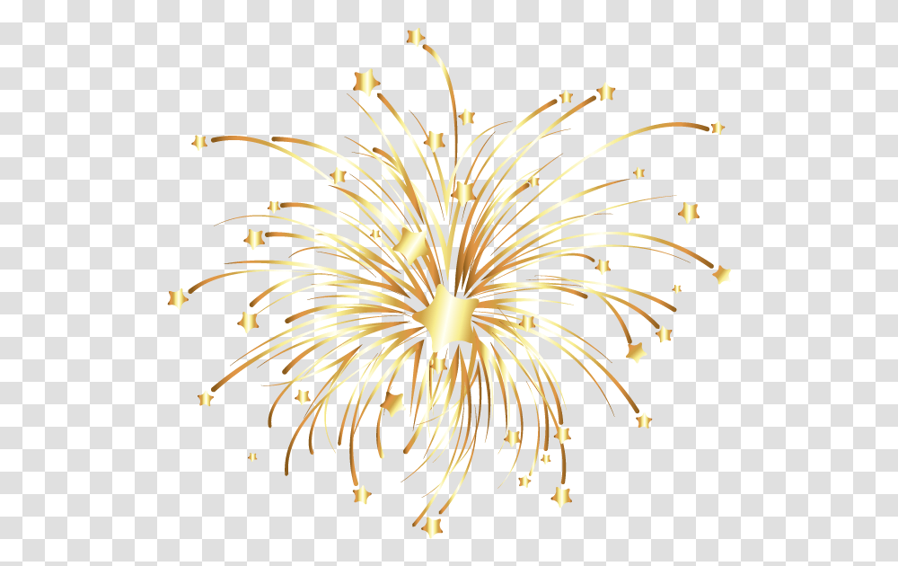 Download Vector Euclidean Fireworks Golden Free Gold Fireworks, Nature, Outdoors, Night, Mountain Transparent Png