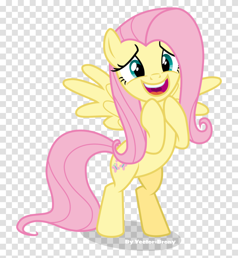 Download Vector Excited Fluttershy, Graphics, Art, Outdoors, Comics Transparent Png
