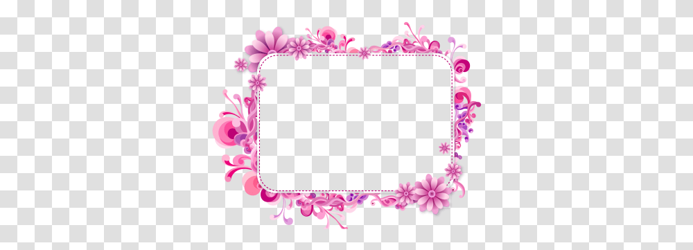 Download Vector Frame Free Image And Clipart Moldura Para Foto, Purple, Plant, Flower, Blossom Transparent Png
