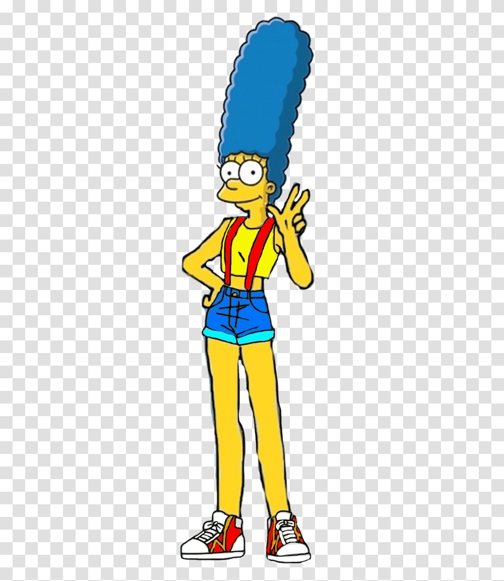 Download Vector Free Marge Simpson Simpsons Marge, Person, Costume, Pants Transparent Png