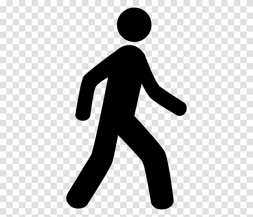 Download Vector Free Walking Stick Figure Walking, Gray Transparent Png