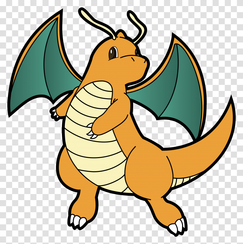 Download Vector Freeuse Stock Clipart At Getdrawings Pokemon Dragonite Hd, Insect, Invertebrate, Animal Transparent Png