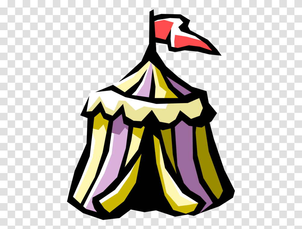 Download Vector Illustration Of Carnival Or Circus Tent Lovely, Architecture, Building, Face, Leisure Activities Transparent Png