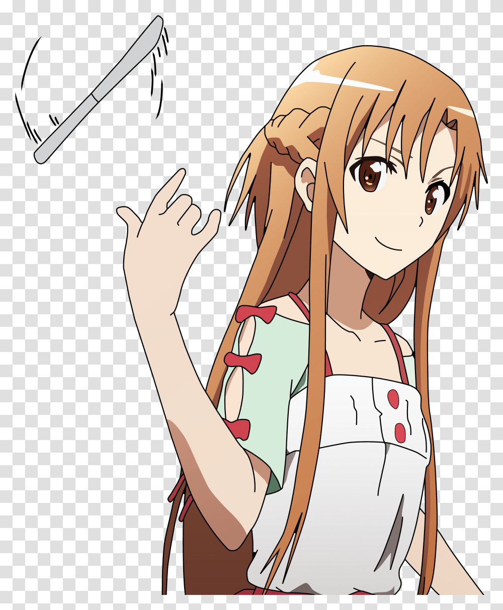 Download Vector Of Asuna Yuuki Cartoon Full Size Asuna Wallpaper 4k Phone, Manga, Comics, Book, Clothing Transparent Png