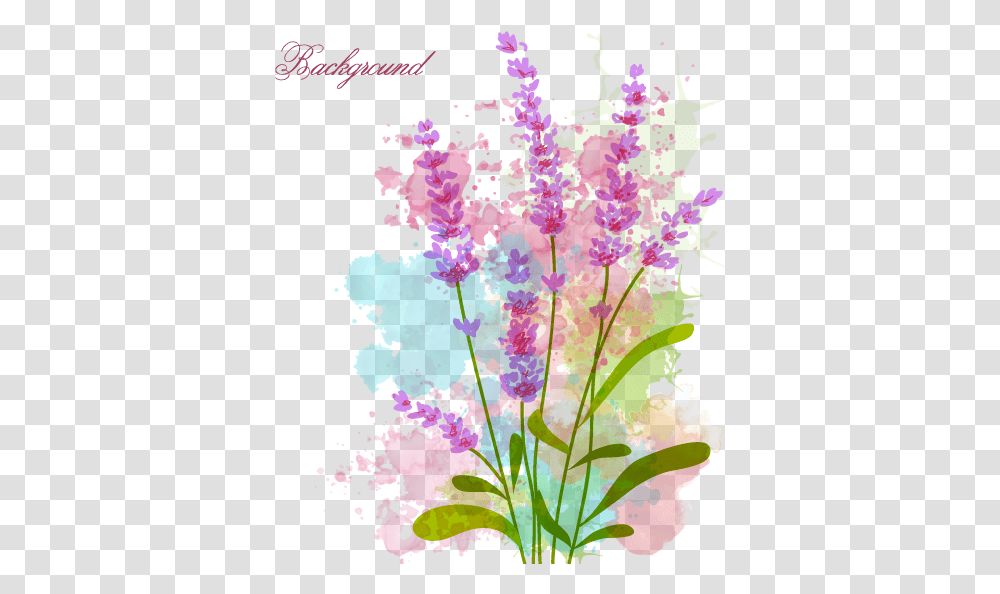 Download Vector Stock Watercolor Flowers Material Watercolor Painting, Pattern, Ornament, Fractal, Graphics Transparent Png