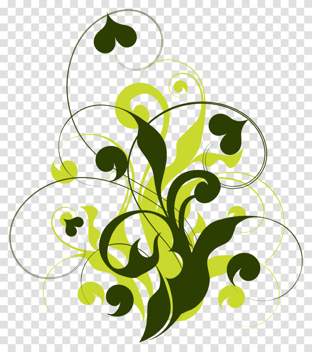 Download Vectores Ramas Green Flourish Image, Graphics, Art, Floral Design, Pattern Transparent Png