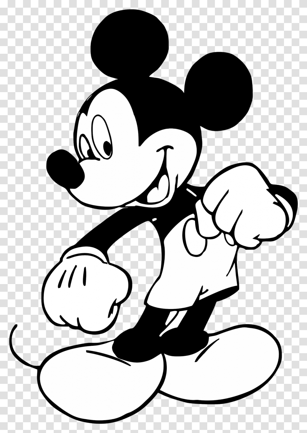 Download Vektor Mickey Mouse Hd Format Dodo Grafis Disney Characters Colouring Pages, Stencil, Hand, Drawing Transparent Png