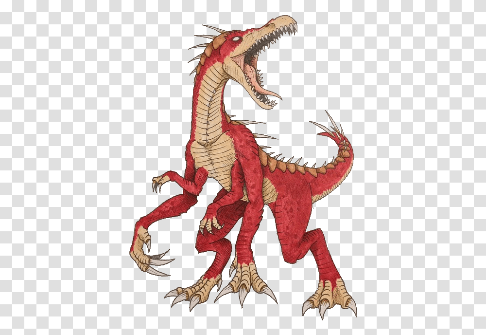Download Velociraptor Agility Godzilla Youtube Illustration Illustration, Dragon Transparent Png