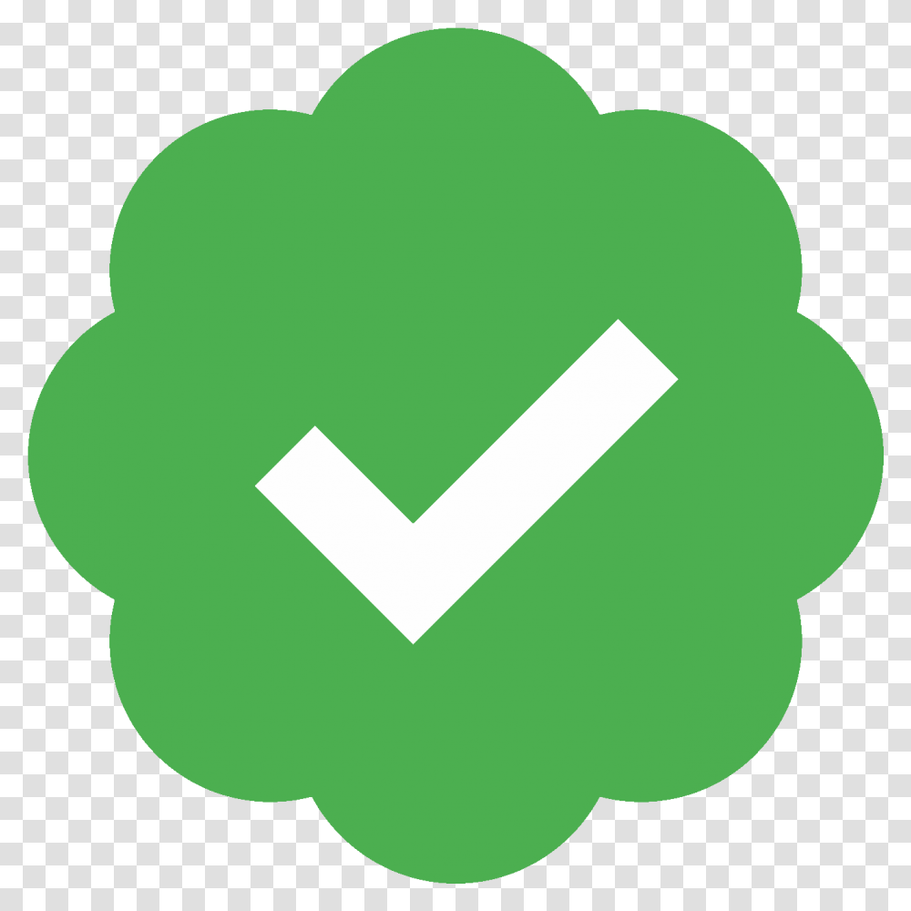 Download Verified Account Icon Selo Instagram Twitter Verified Icon, First Aid, Hand, Symbol, Recycling Symbol Transparent Png