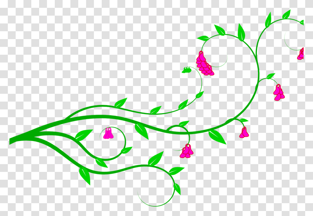 Download Vine Clip Art Flower Vine Clipart, Floral Design, Pattern Transparent Png