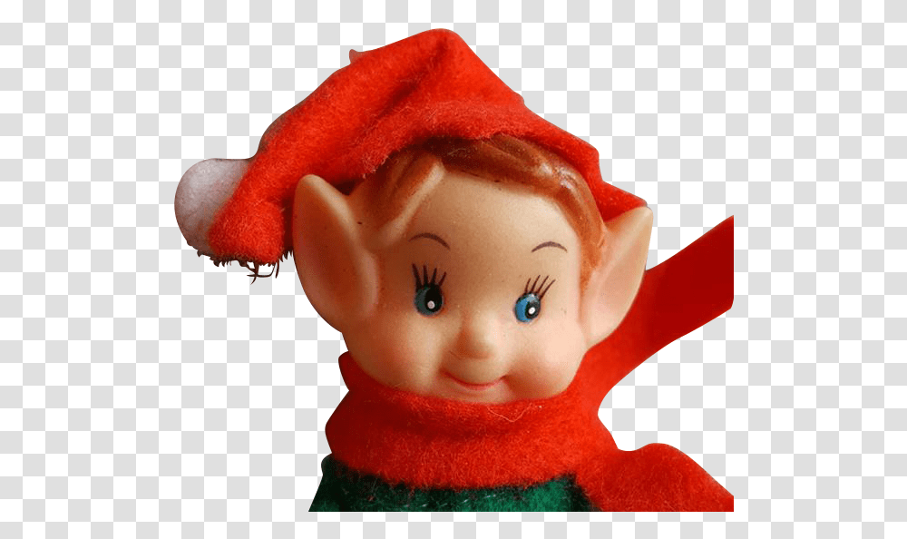 Download Vintage Christmas Elf Knee Figurine, Doll, Toy, Person, Human Transparent Png