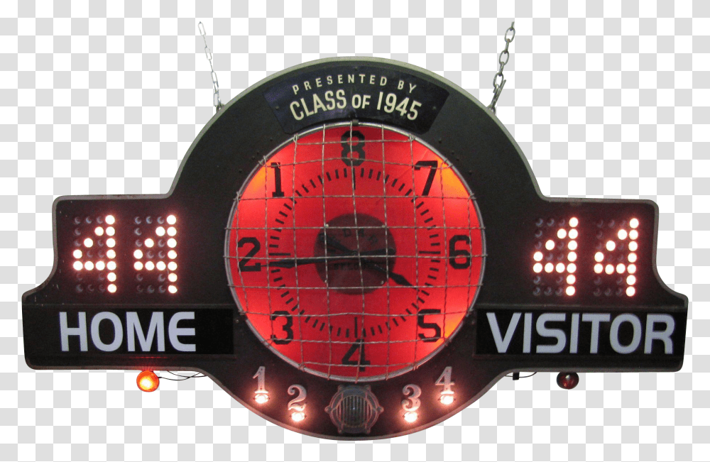 Download Vintage Medart Basketball Score Board Gauge Scoreboard, Wristwatch, Symbol, Logo, Trademark Transparent Png