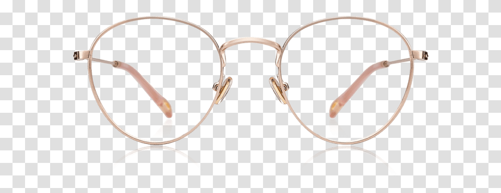 Download Vintage Rose Gold Eyeglasses Image With No Vintage Rose Gold Glasses, Accessories, Accessory, Goggles Transparent Png