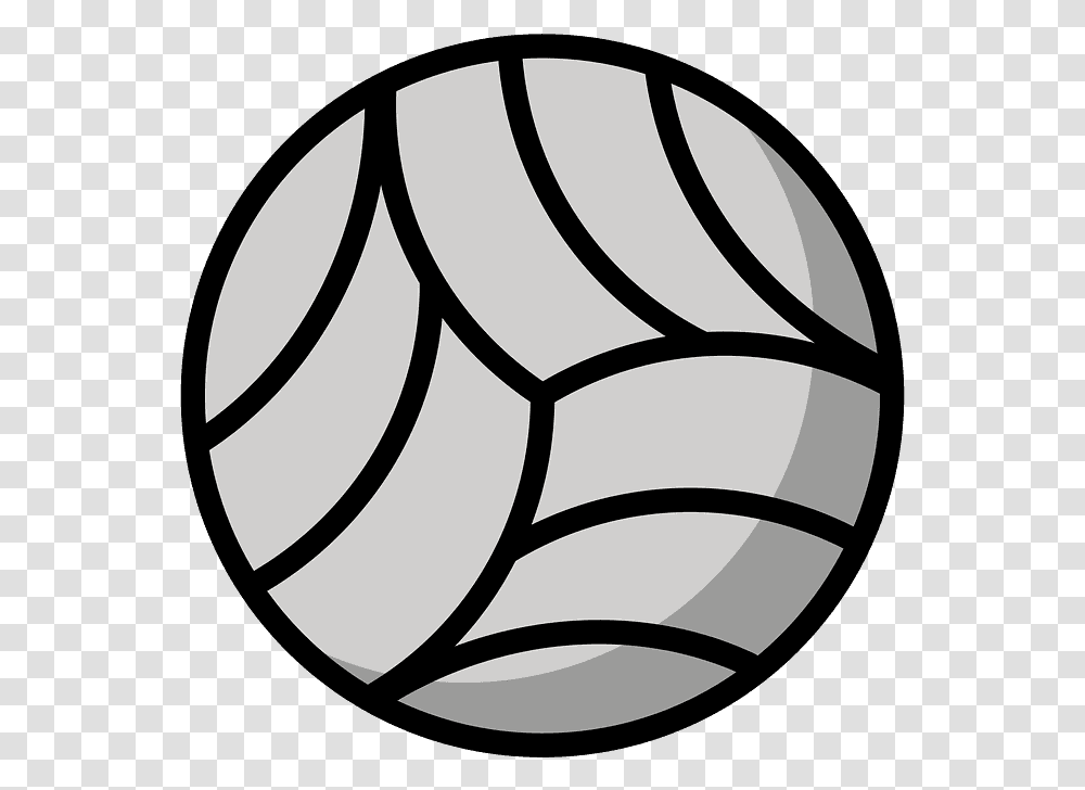 Download Volleyball Emoji Clipart Line Art Hd Volleyball And Basketball Black And White, Sport, Sphere, Team Sport, Football Transparent Png