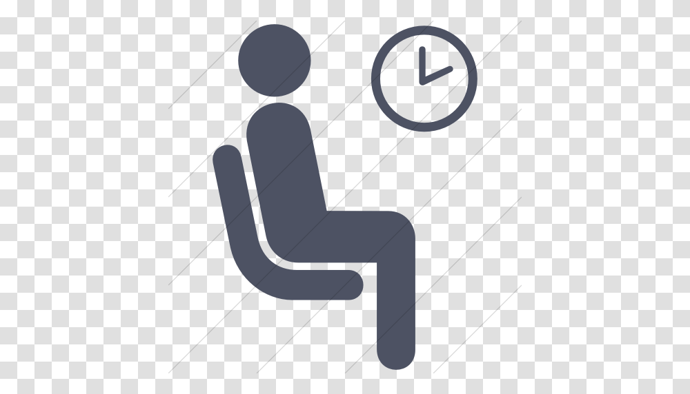 Download Waiting Room Icon Clipart Computer Icons Clip Art Text, Chair, Furniture, Hammer, Tool Transparent Png