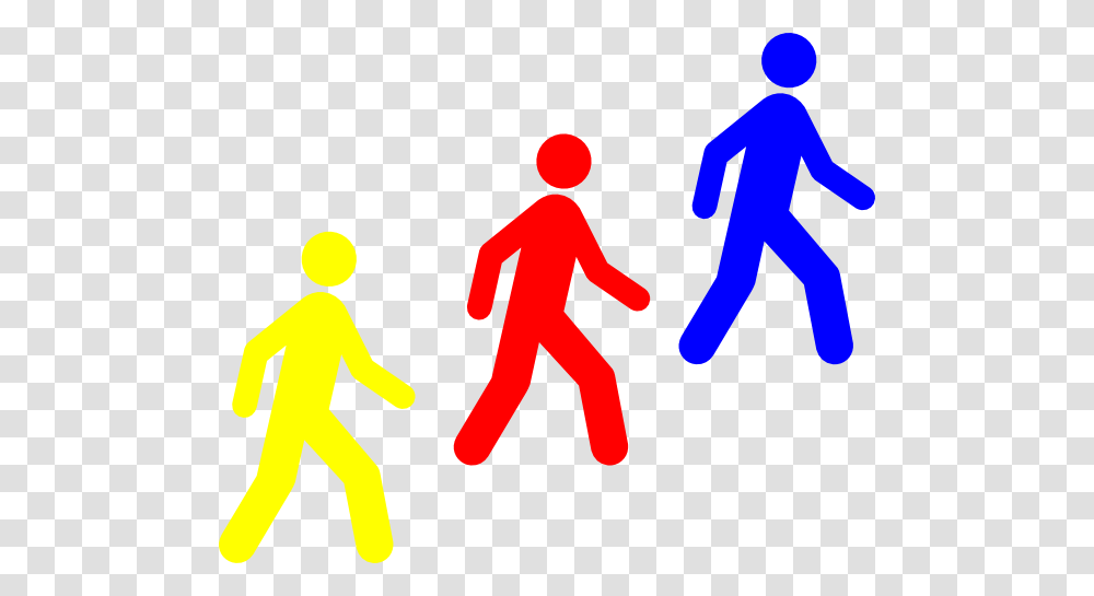 Download Walking Man Colors Clipart, Person, Hand, Pedestrian, People Transparent Png