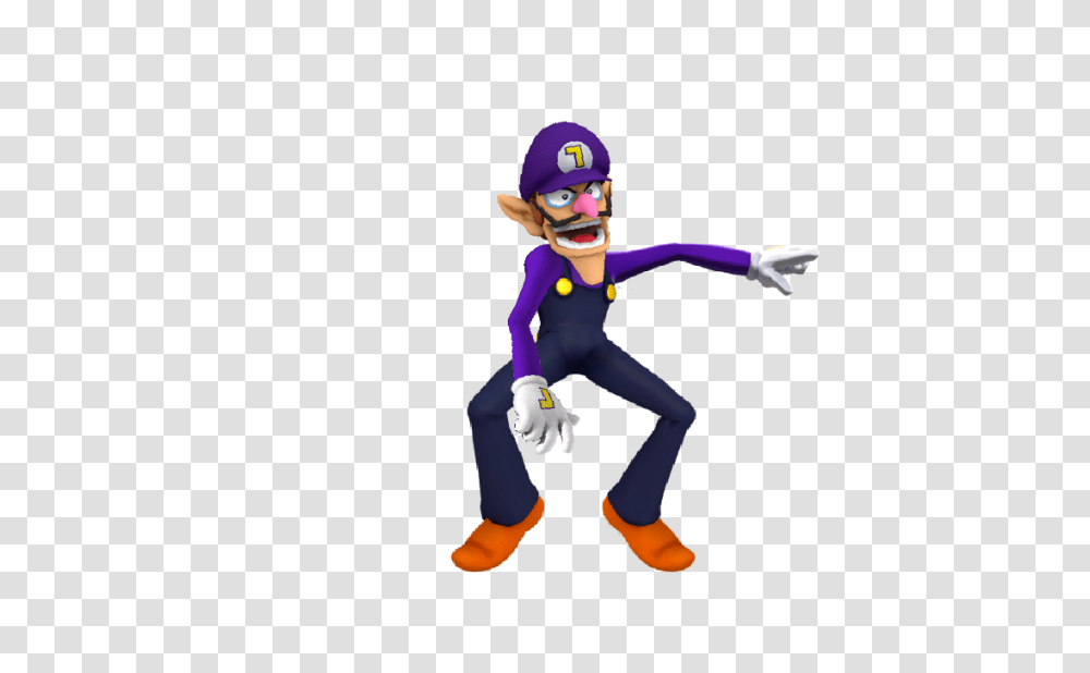 Download Waluigi Render Image With Cartoon, Person, Costume, Clothing, Leisure Activities Transparent Png