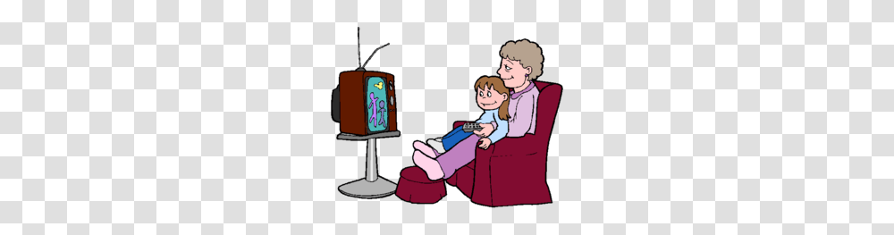 Download Watch Tv Clipart Television Clip Art, Person, People, Lamp, Performer Transparent Png