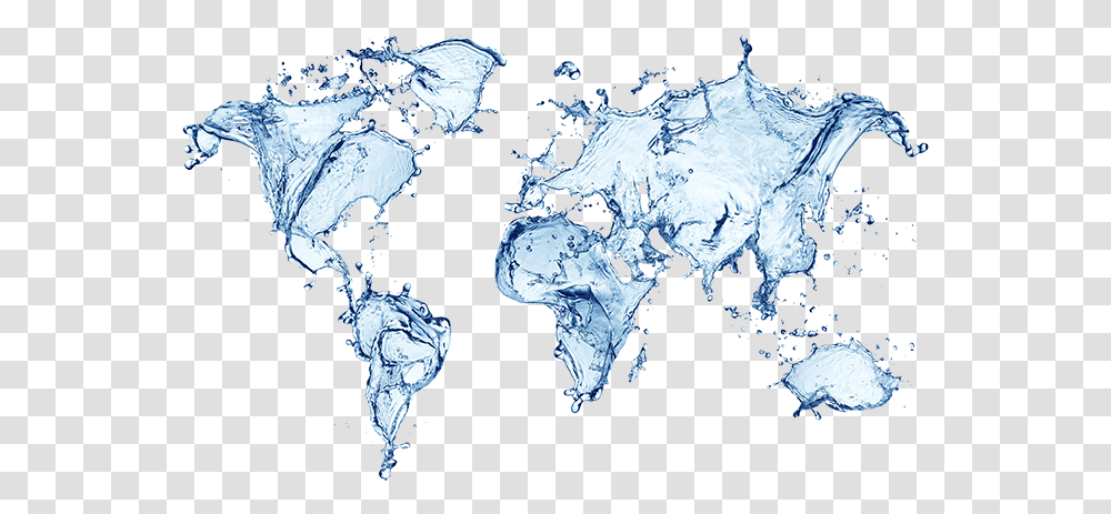 Download Water Texture World Map Water Image With No Water Drop World Map, Nature, Outdoors, Ice, Snow Transparent Png