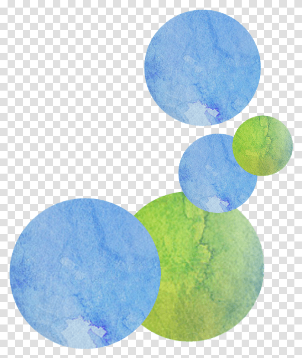 Download Watercolor Circles Green Blue Watercolor Circles, Ball, Balloon, Moon, Outer Space Transparent Png
