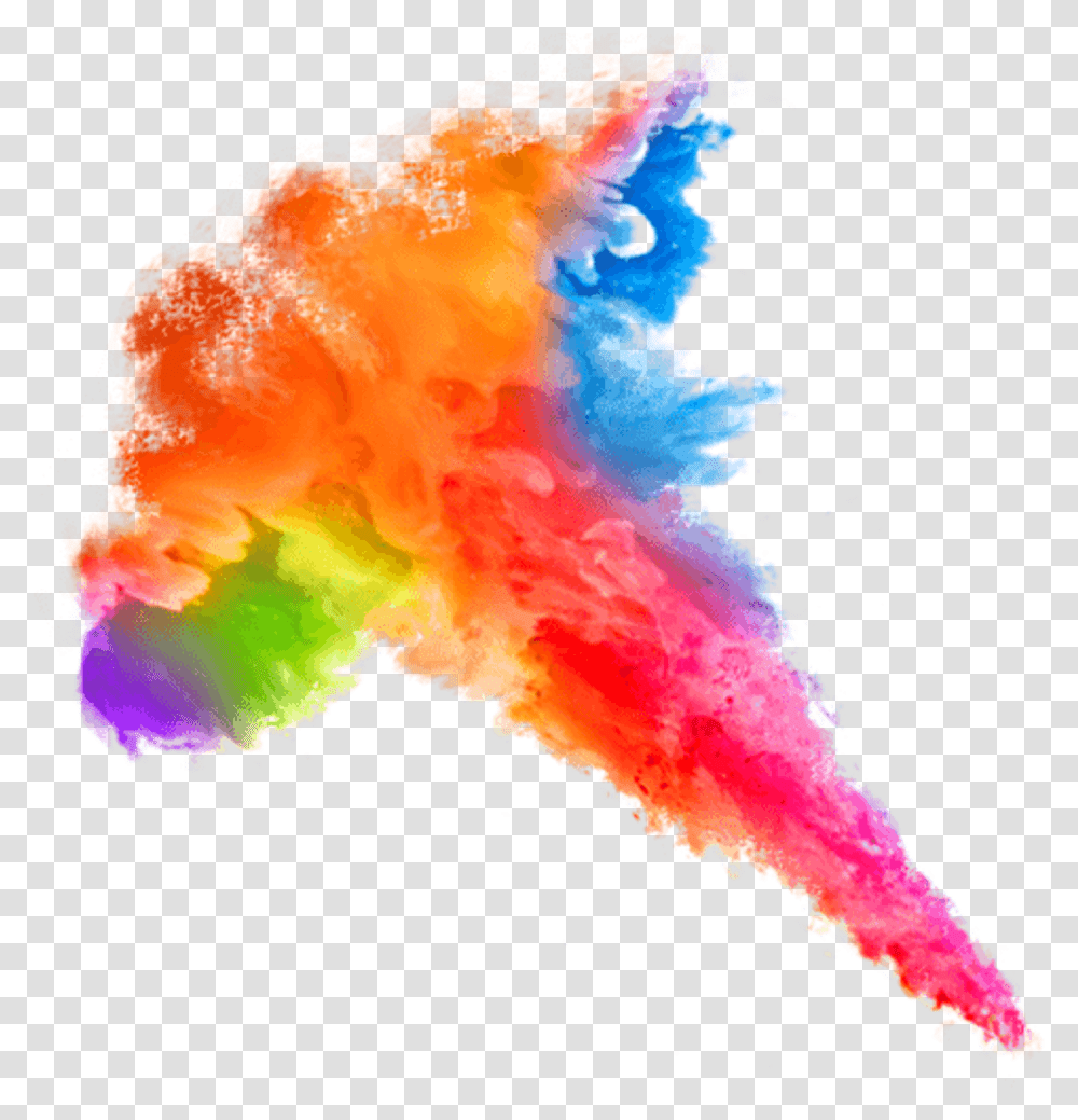Download Watercolor Colorsplash Colorful Ink Rainbow Rainbow Smoke, Bonfire, Flame, Graphics, Art Transparent Png