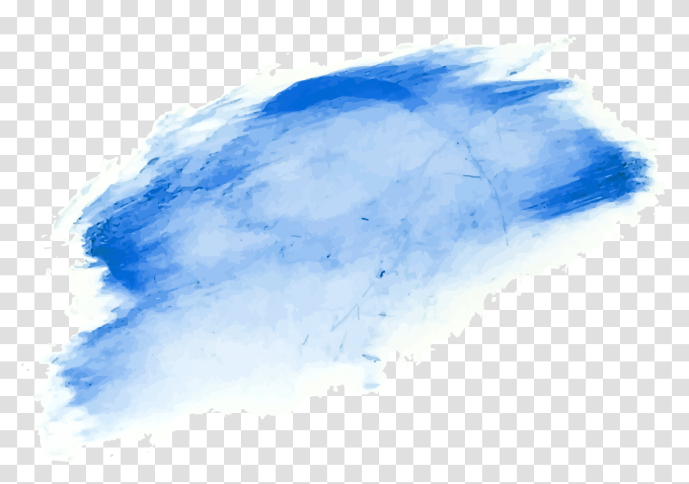 Download Watercolor Painting Paintbrush Blue Paint Brush, Nature, Outdoors, Ice, Mountain Transparent Png