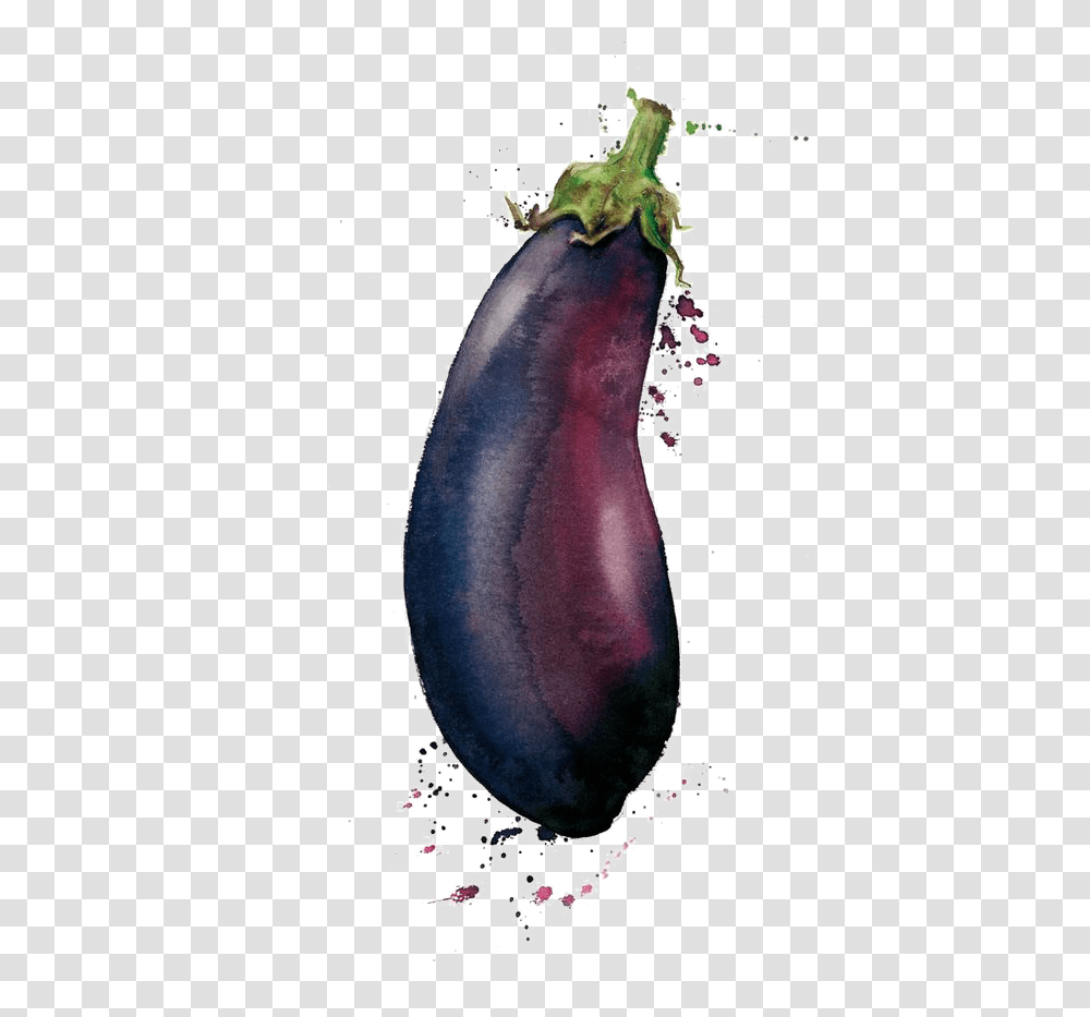 Download Watercolor Painting Vegetable Drawing Illustration Eggplant Watercolor Painting, Food Transparent Png